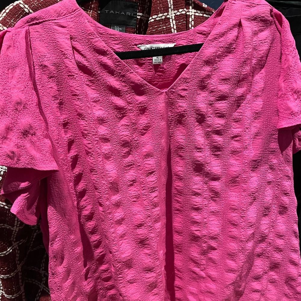 On Wednesdays, We Wear Pink! 
Hot Pink Blouse XL